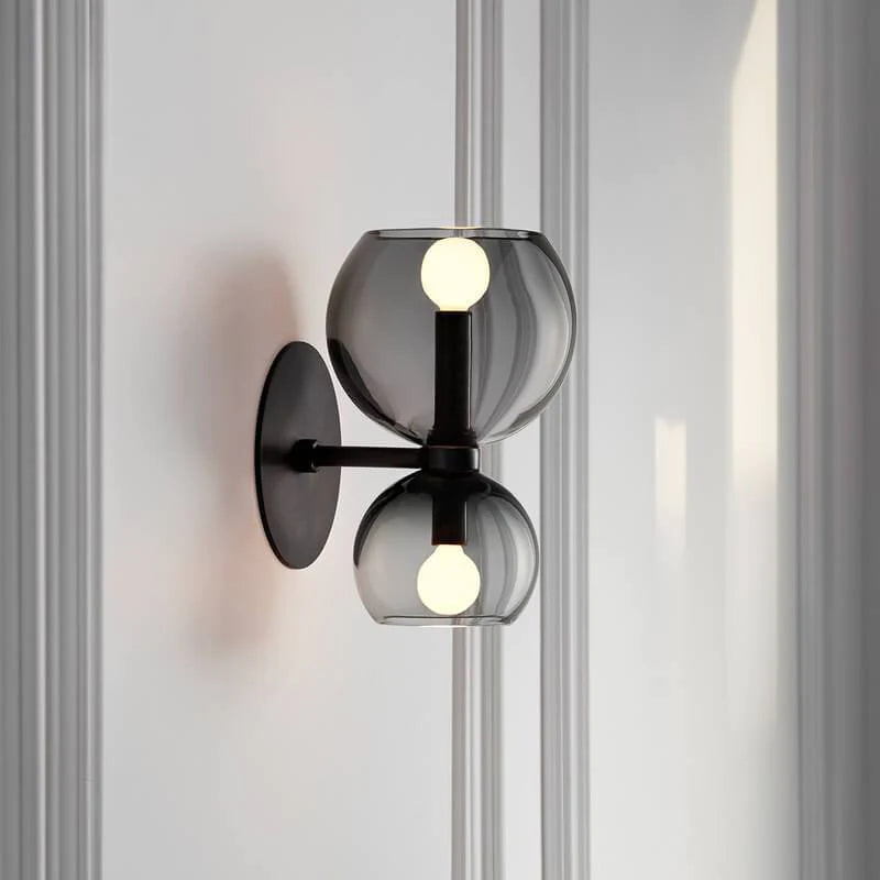 Minimalistische dubbele LED wandlamp
