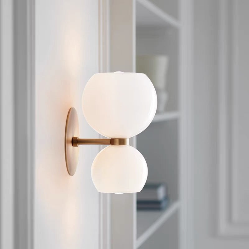 Minimalistische dubbele LED wandlamp