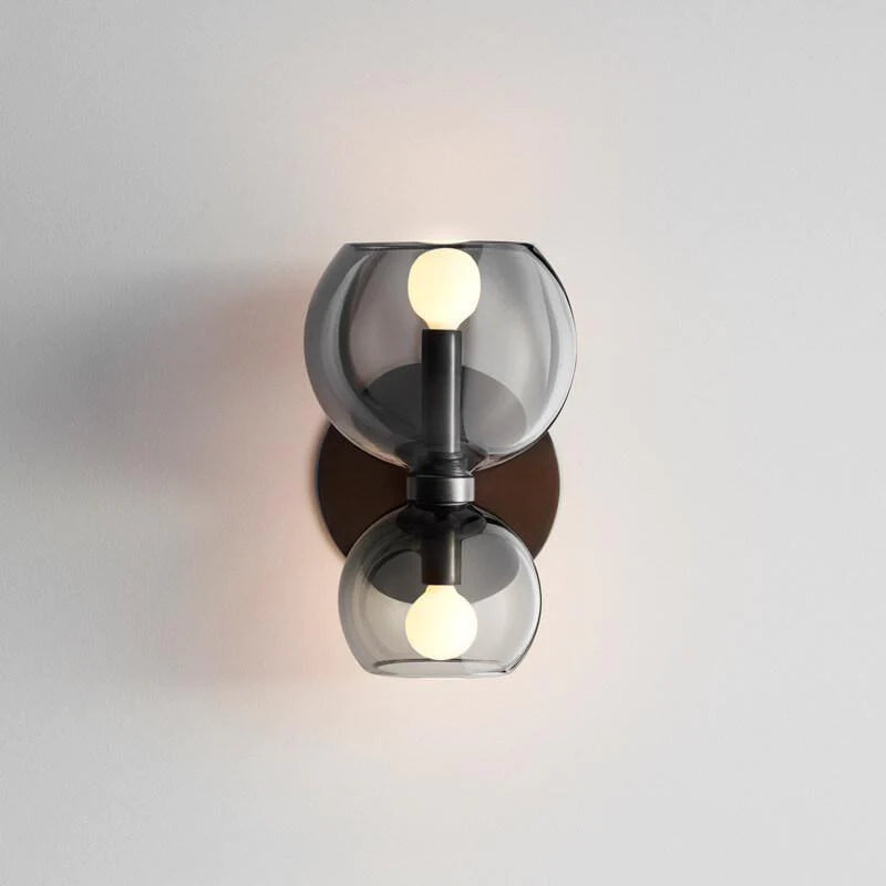Minimalistische dubbele LED wandlamp