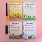 Magisch herschrijfbaar oefenboek voor kids
