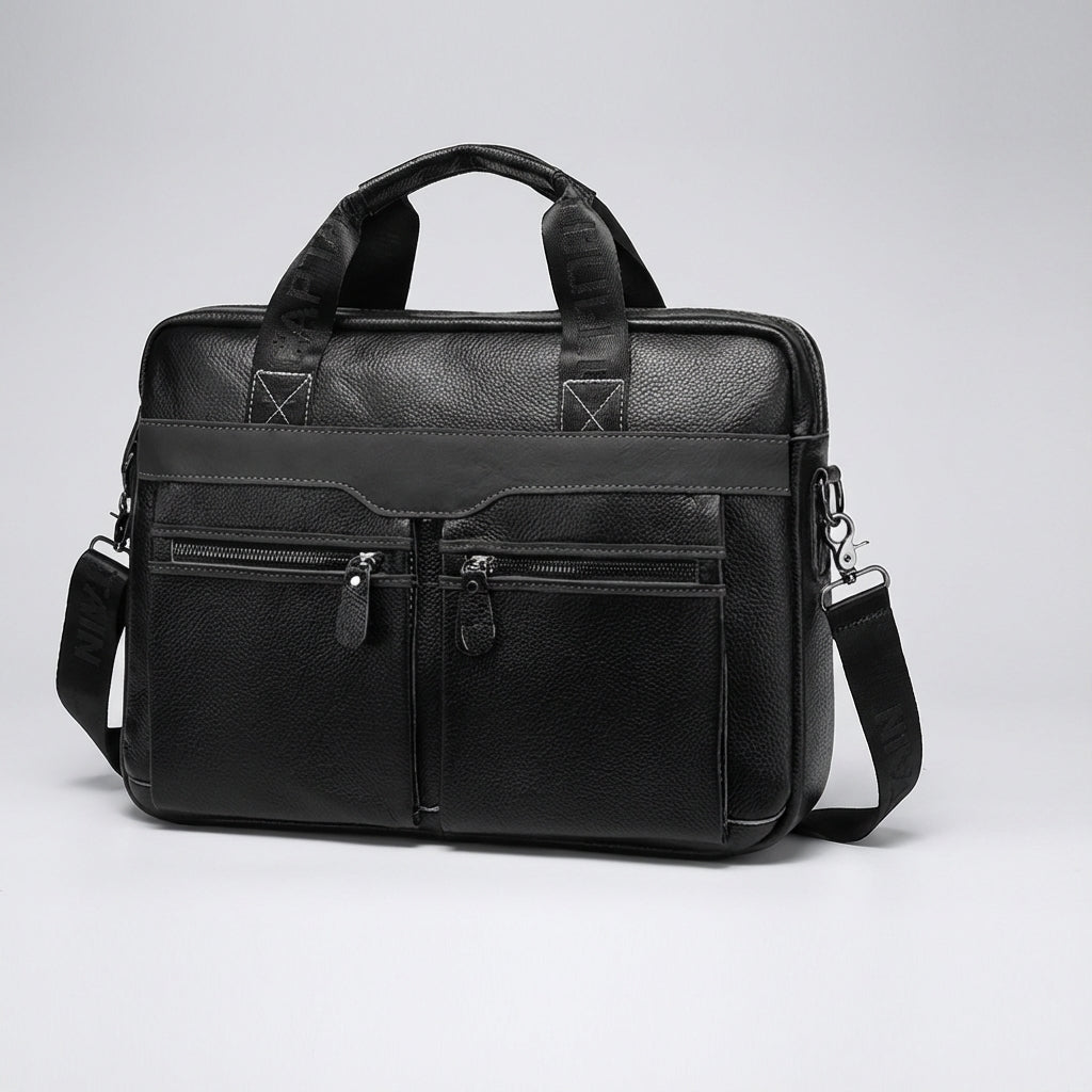 Echte leren laptoptas