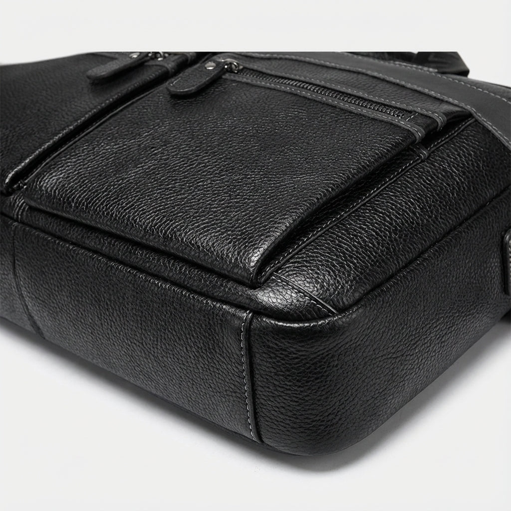 Echte leren laptoptas