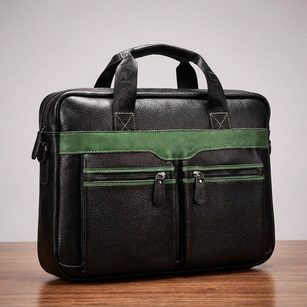 Echte leren laptoptas