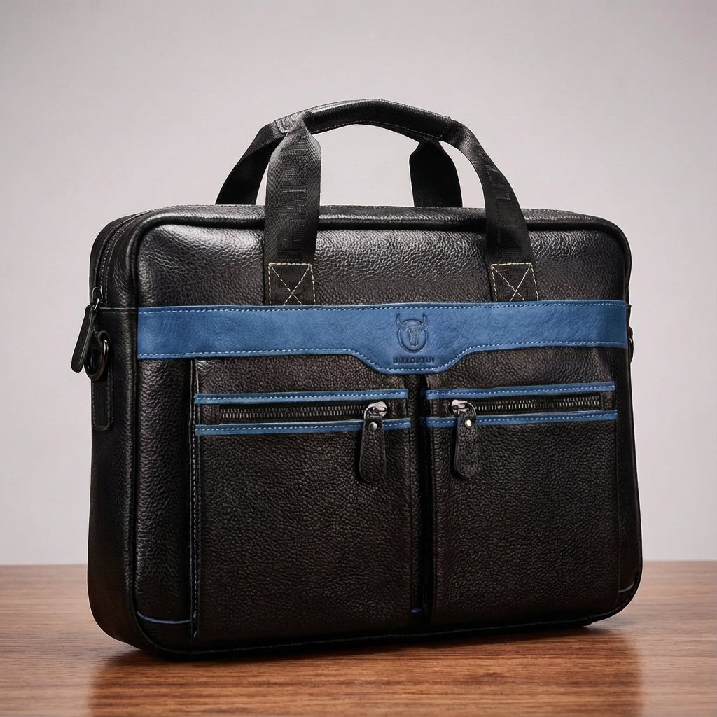 Echte leren laptoptas