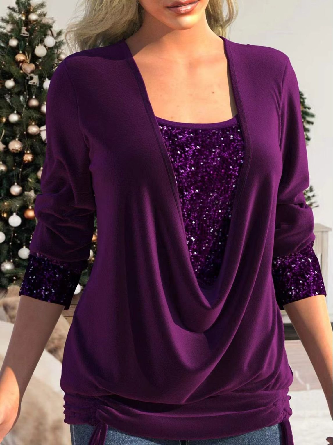 Glamour en comfortabele sparkle top