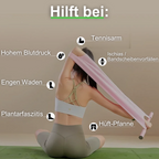 Elastische trainingsband met handvatten & voetlussen