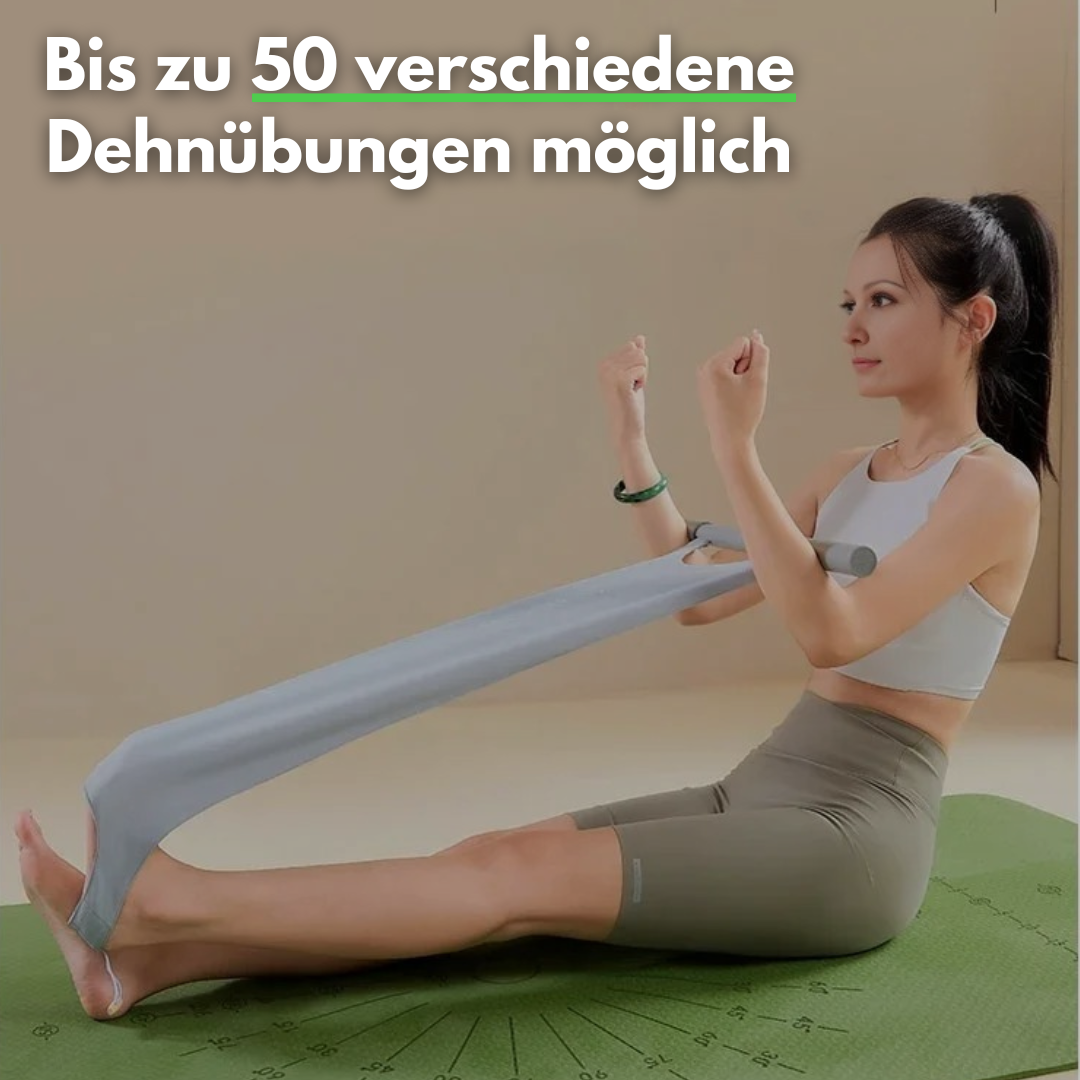 Elastische trainingsband met handvatten & voetlussen