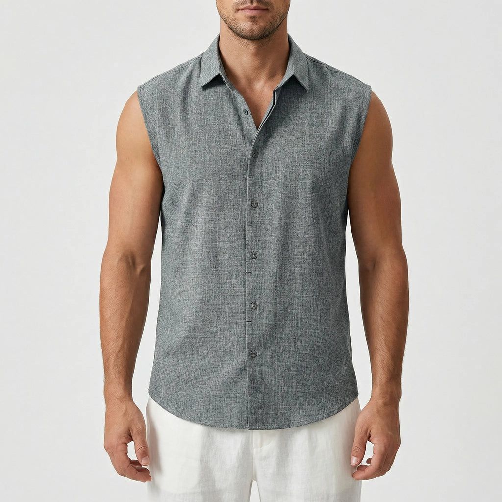 Effen mouwloos zomershirt