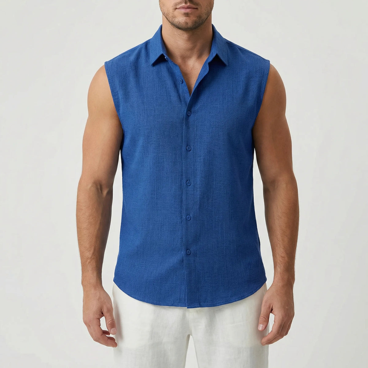 Effen mouwloos zomershirt