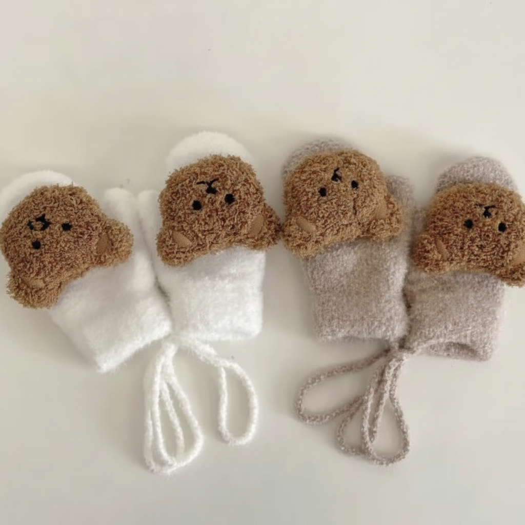 Één maat babys handschoenen