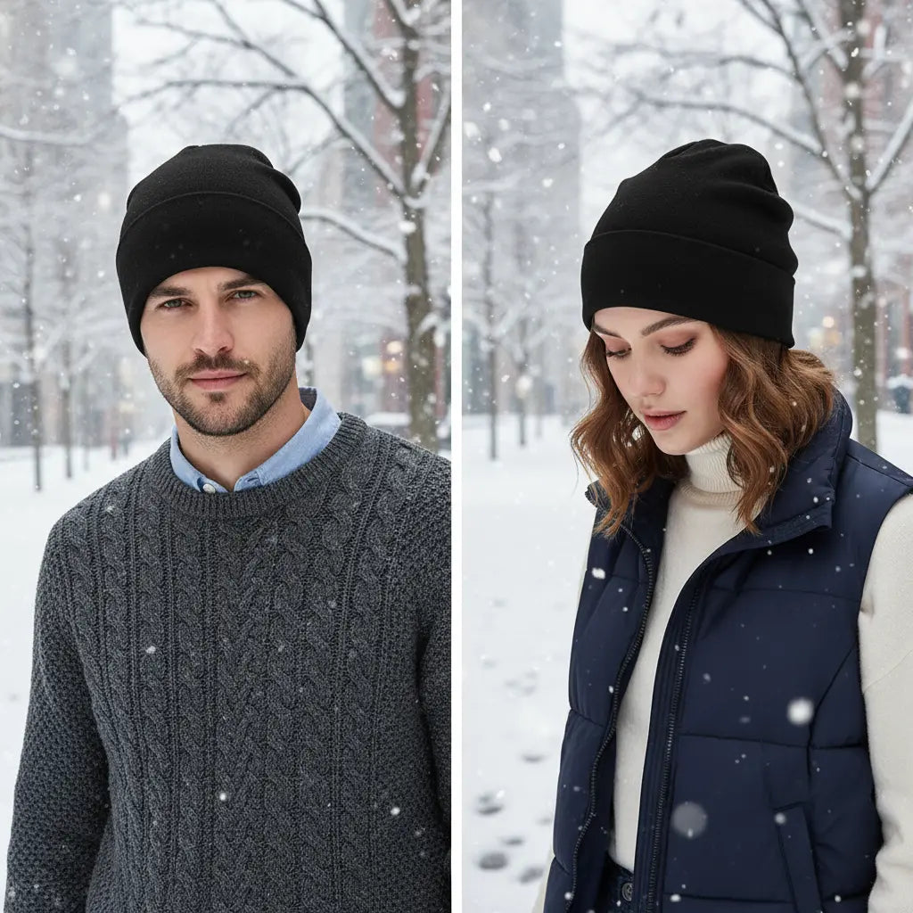 Slouchy muts in één maat