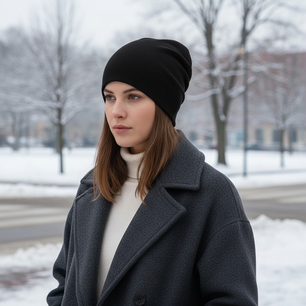 Slouchy muts in één maat