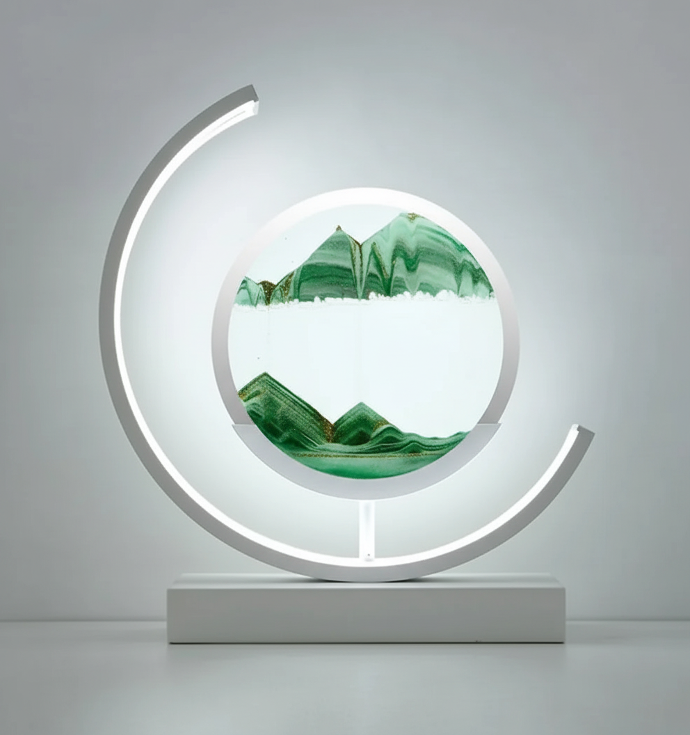 Unieke zandlandschap lamp