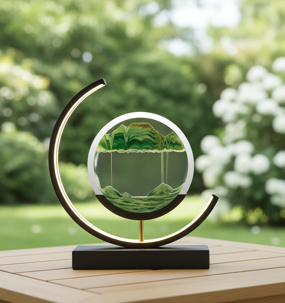 Unieke zandlandschap lamp