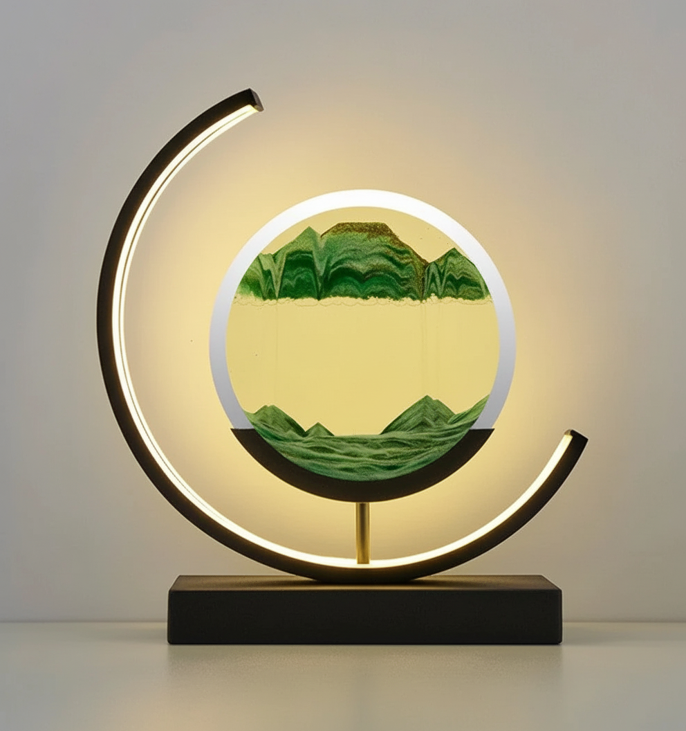 Unieke zandlandschap lamp — afbeelding 22
