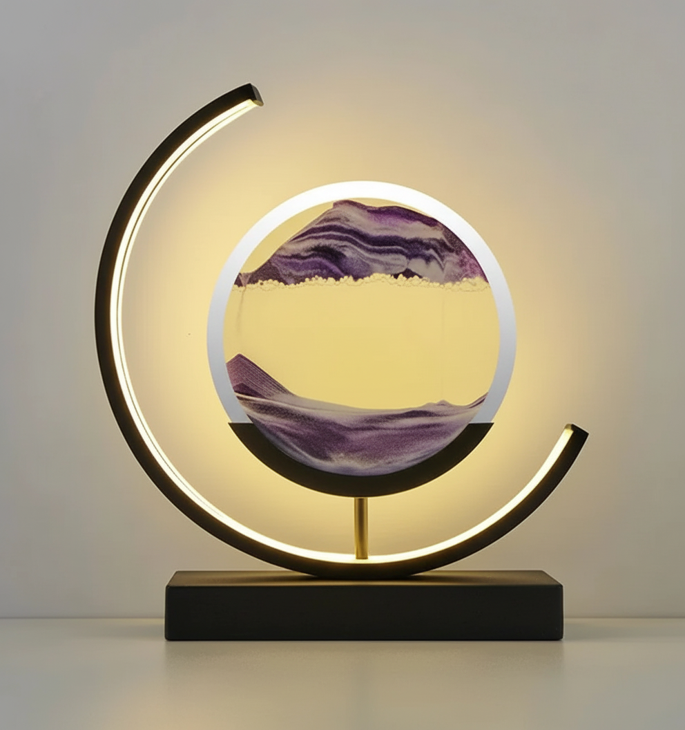 Unieke zandlandschap lamp