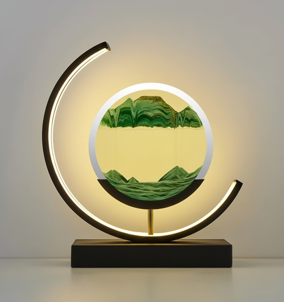 Unieke zandlandschap lamp
