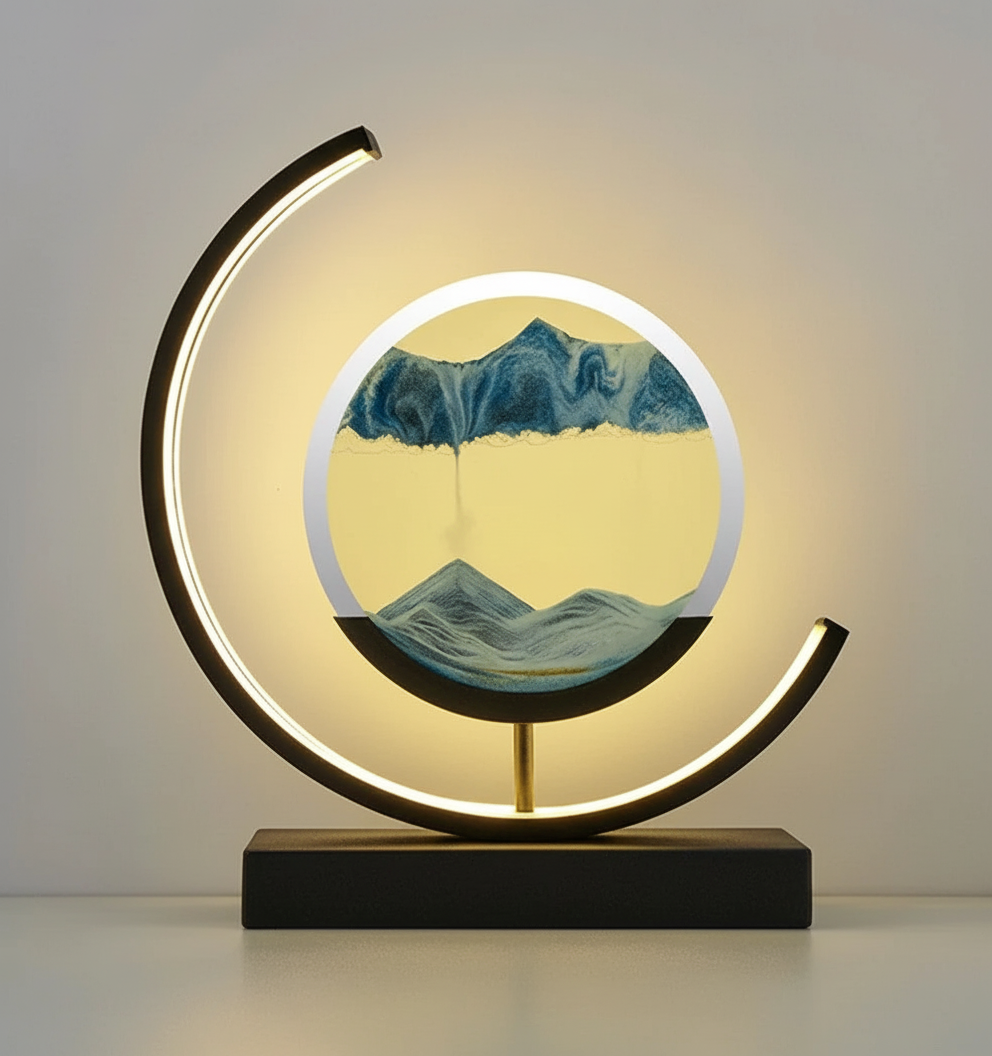 Unieke zandlandschap lamp — afbeelding 26