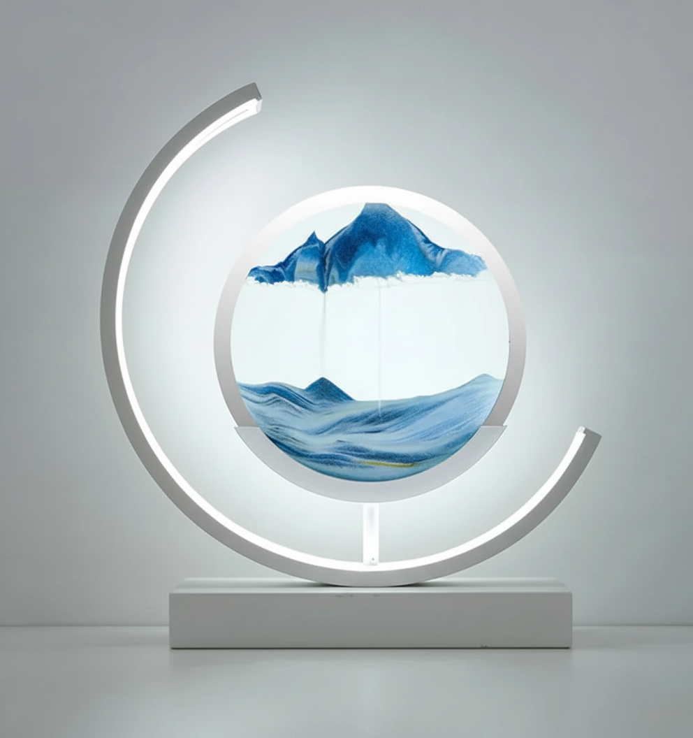 Unieke zandlandschap lamp
