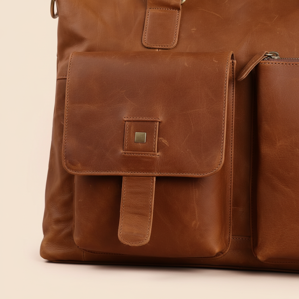 Extravagante leren tas