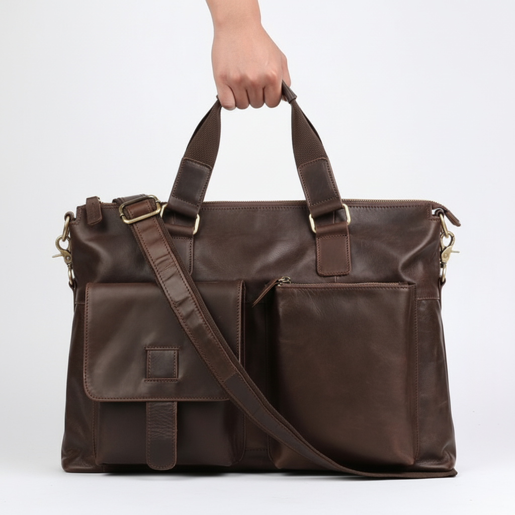 Extravagante leren tas