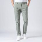 Elastische slim fit broek