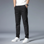 Elastische slim fit broek