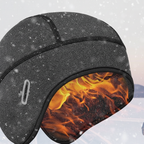 Elastische winterhelm met thermische voering