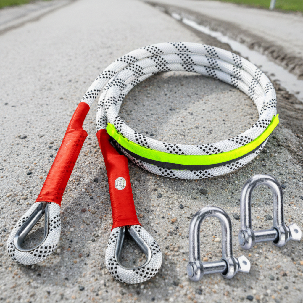 Elastisch nylon sleepkabel