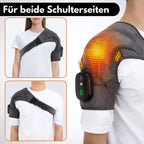 Draagbaar schoudermassageapparaat met warmtetherapie