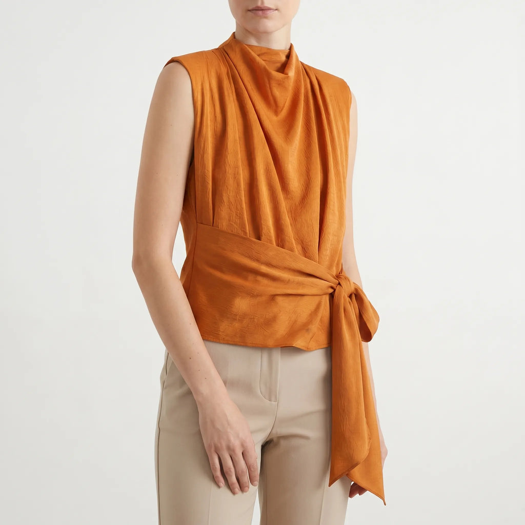 Top met taillestrik