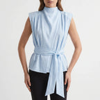 Top met taillestrik