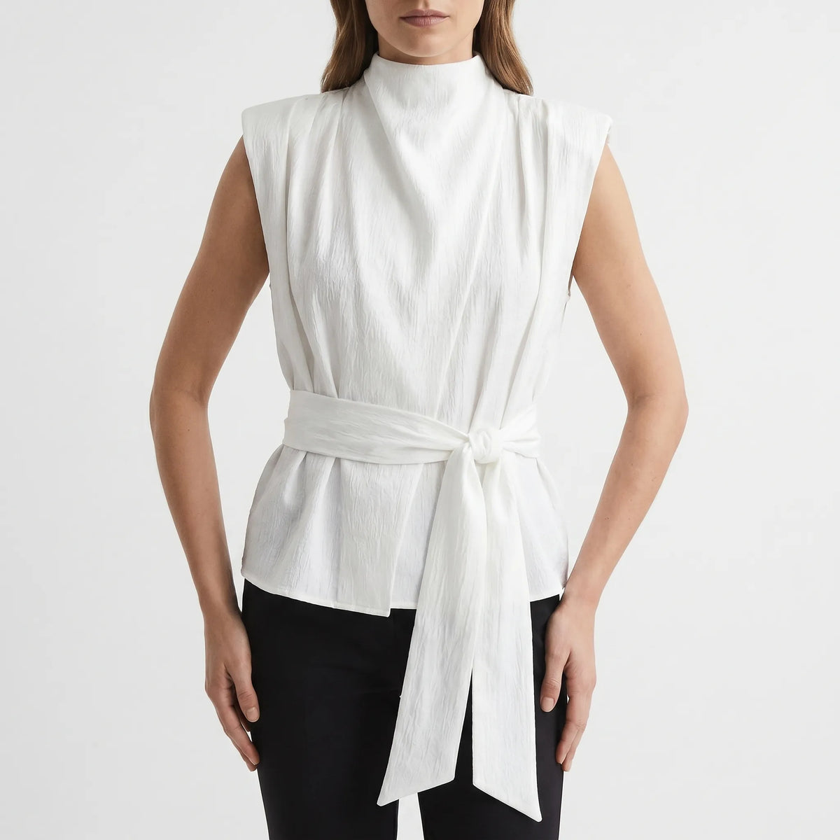 Top met taillestrik