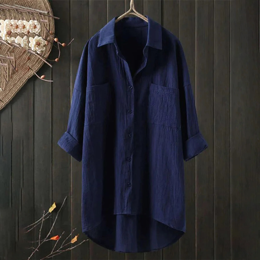 Damesblouse met knoopsluiting