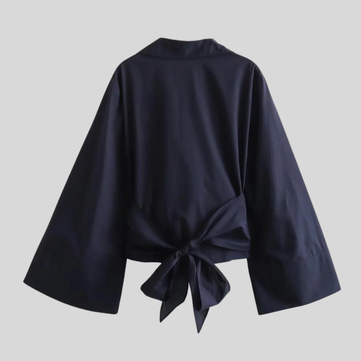 Overslagblouse met wijde mouwen
