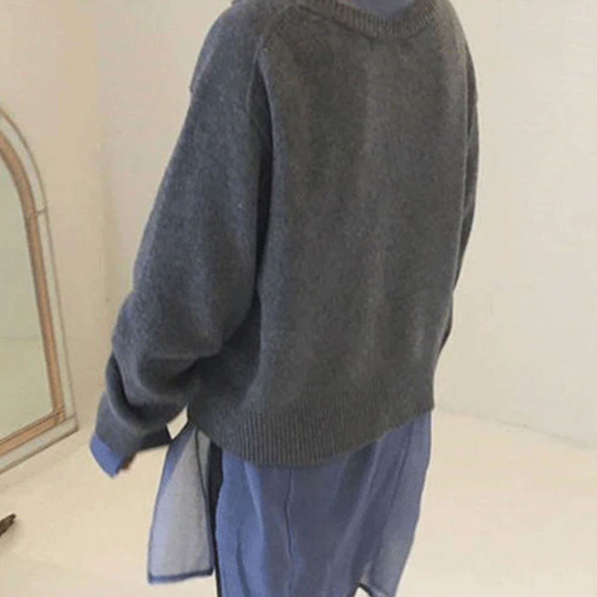 wikkelcardigan met knoopdetail — afbeelding 4