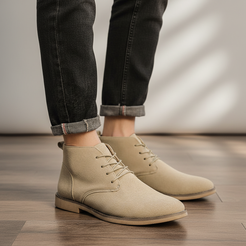 Halfhoge veterschoenen