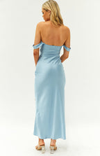 Off-Shoulder maxi-jurk