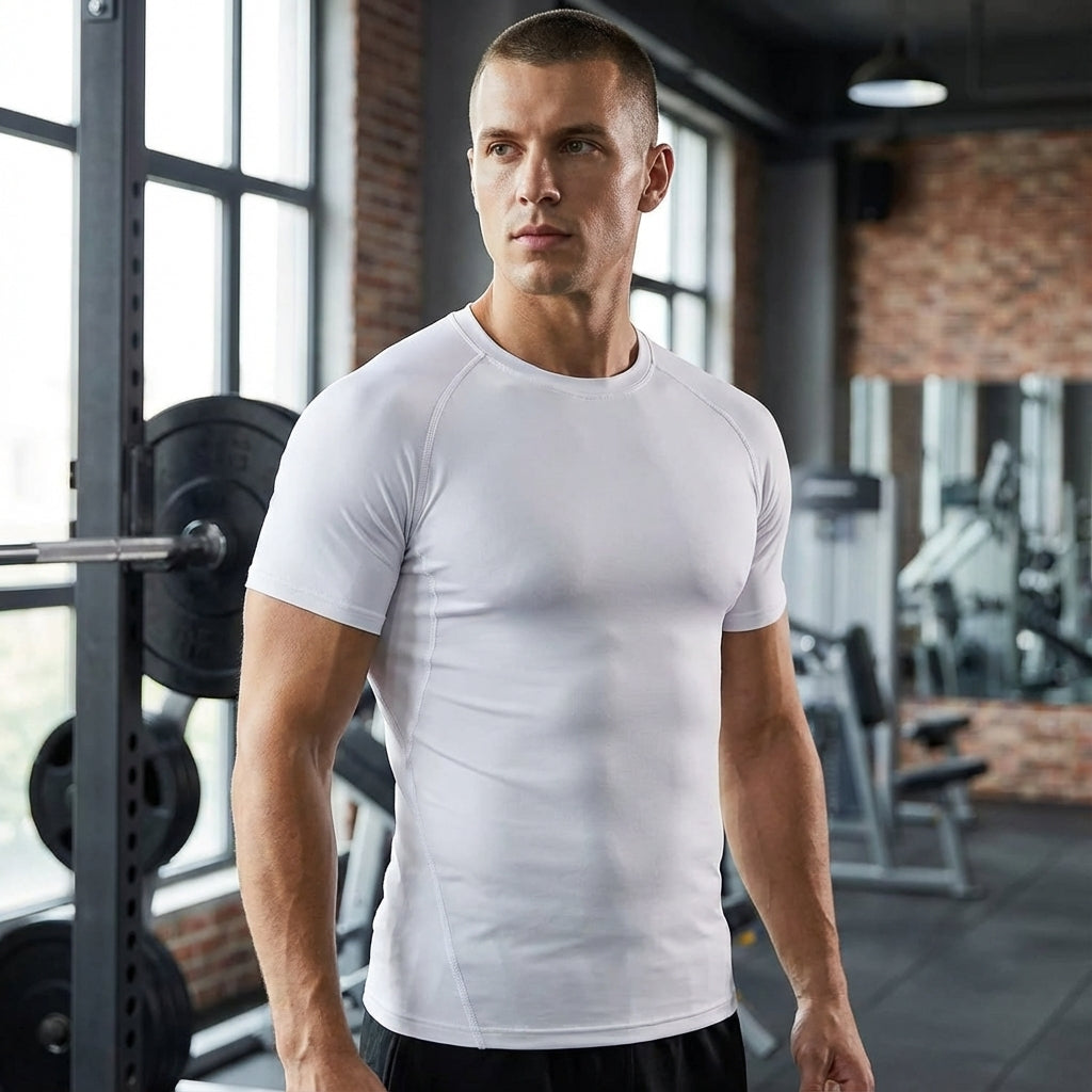 Strak compressie shirt lange mouwen set
