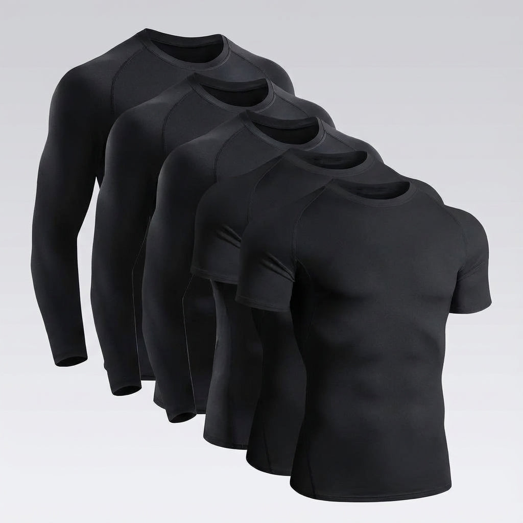 Strak compressie shirt lange mouwen set — afbeelding 12