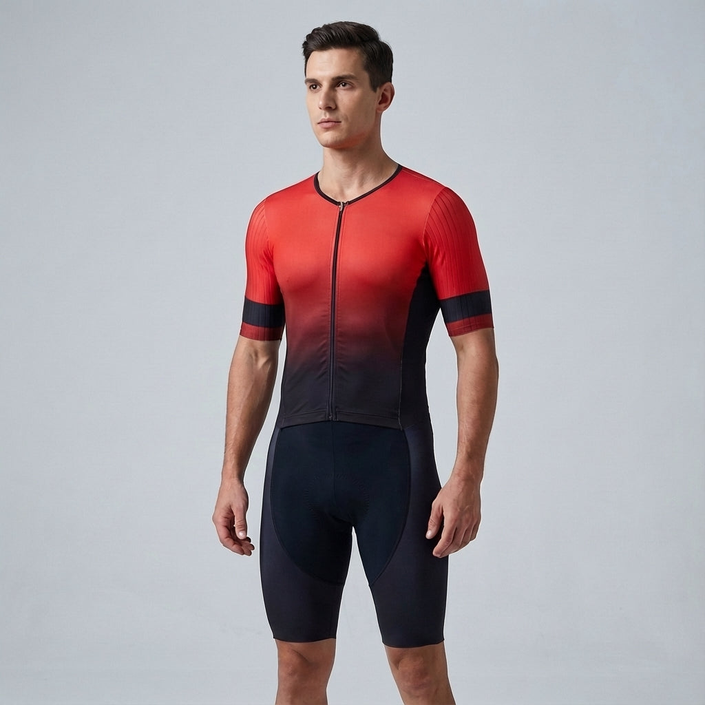 Strak aansluitend renntrikot set