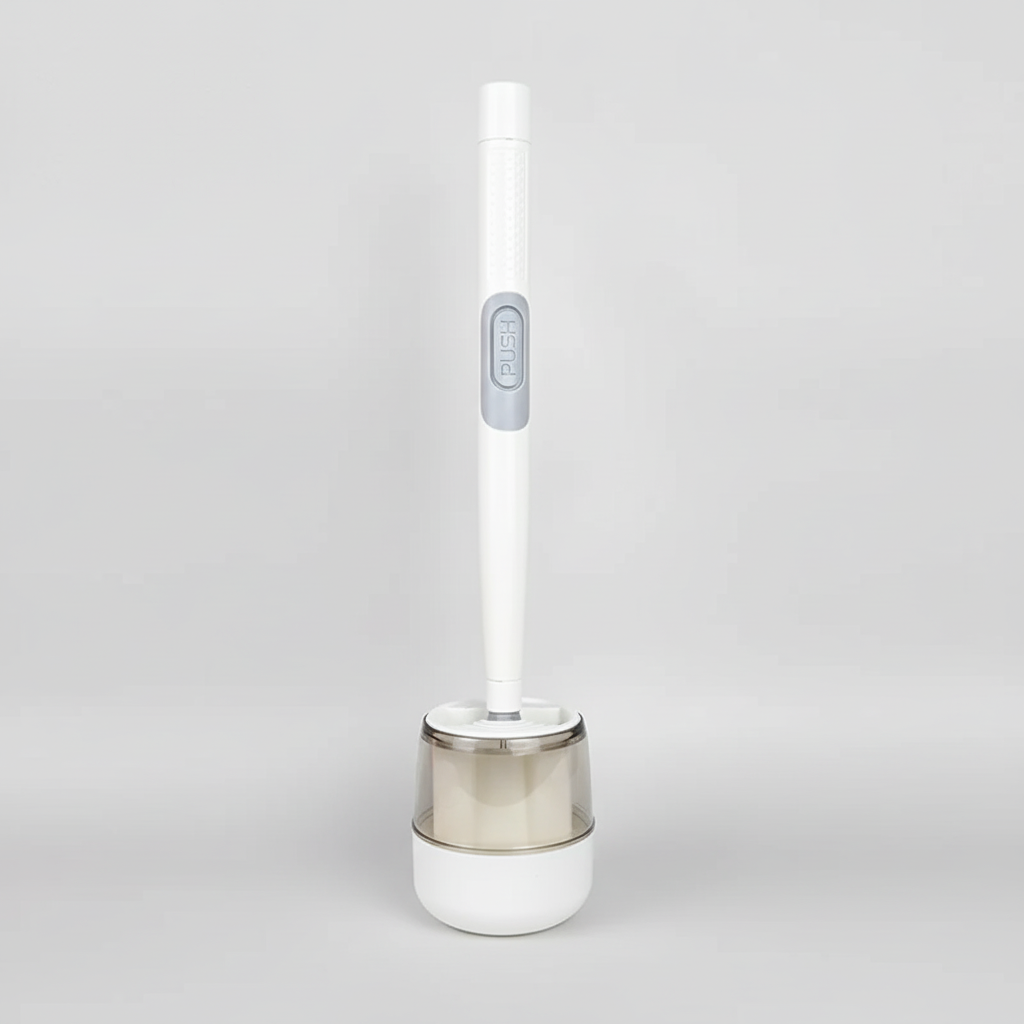 Ergonomische toilettenborstel met houder