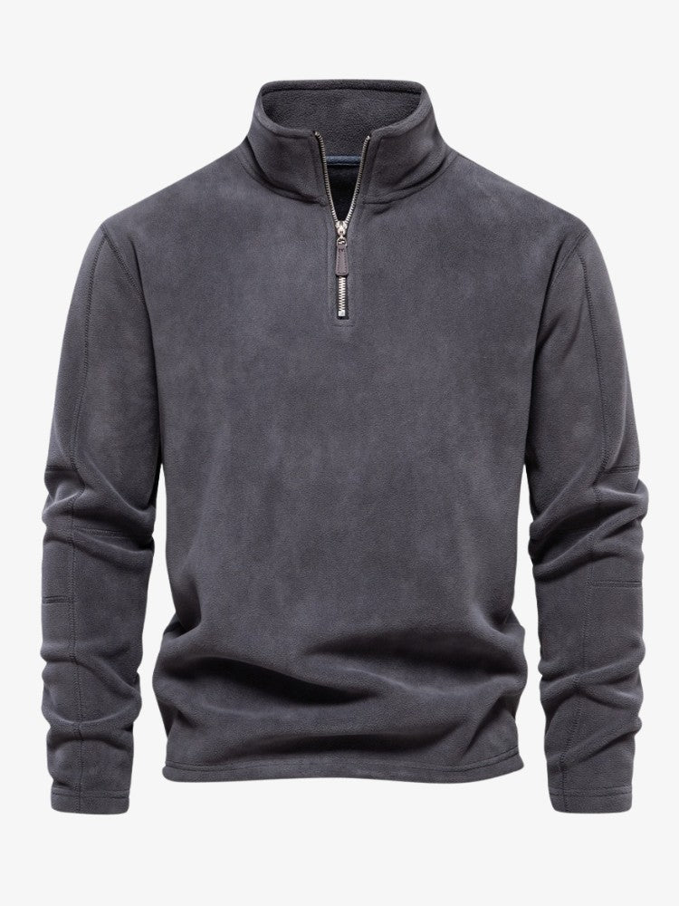 Extra warme herentrui met kwartrits