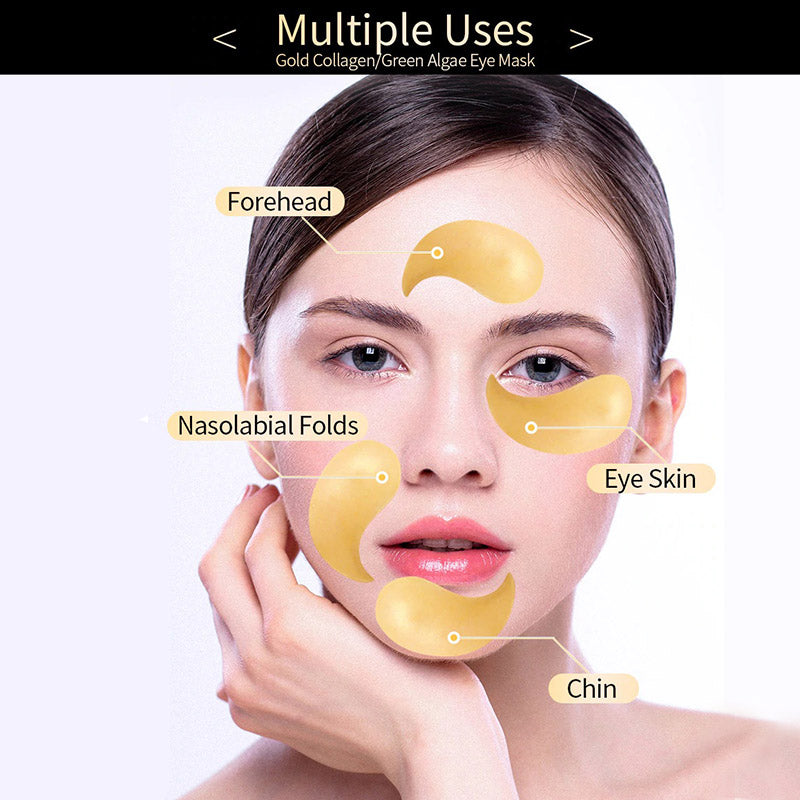 Gold eye mask