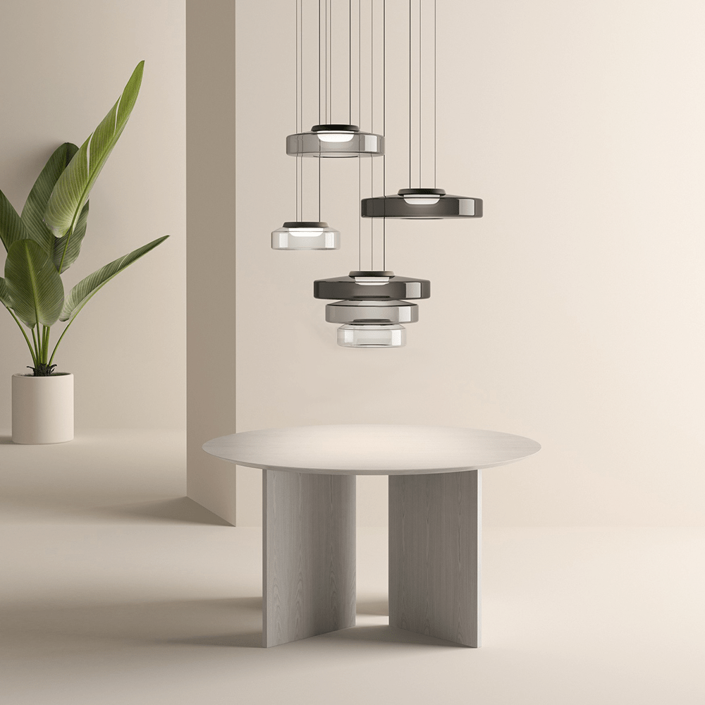 Glazen hanglamp in bauhaus stijl — afbeelding 16