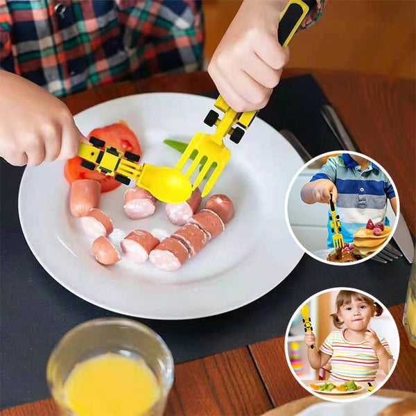 Bulldozer kinderbestek set — afbeelding 20