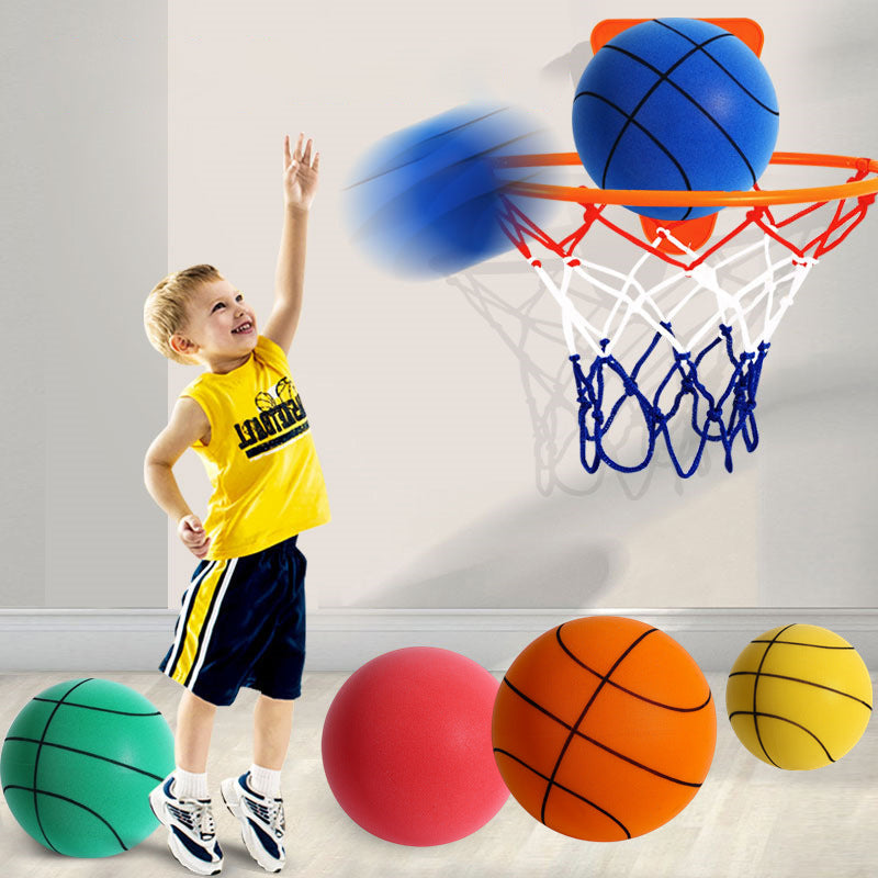 Geluidloze basketbal van pu-schuim voor kinderen