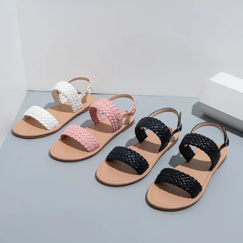 Platte zomersandalen met antislipzool