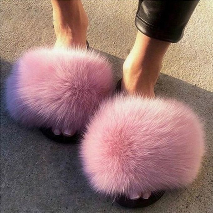 Harige pluizige slippers