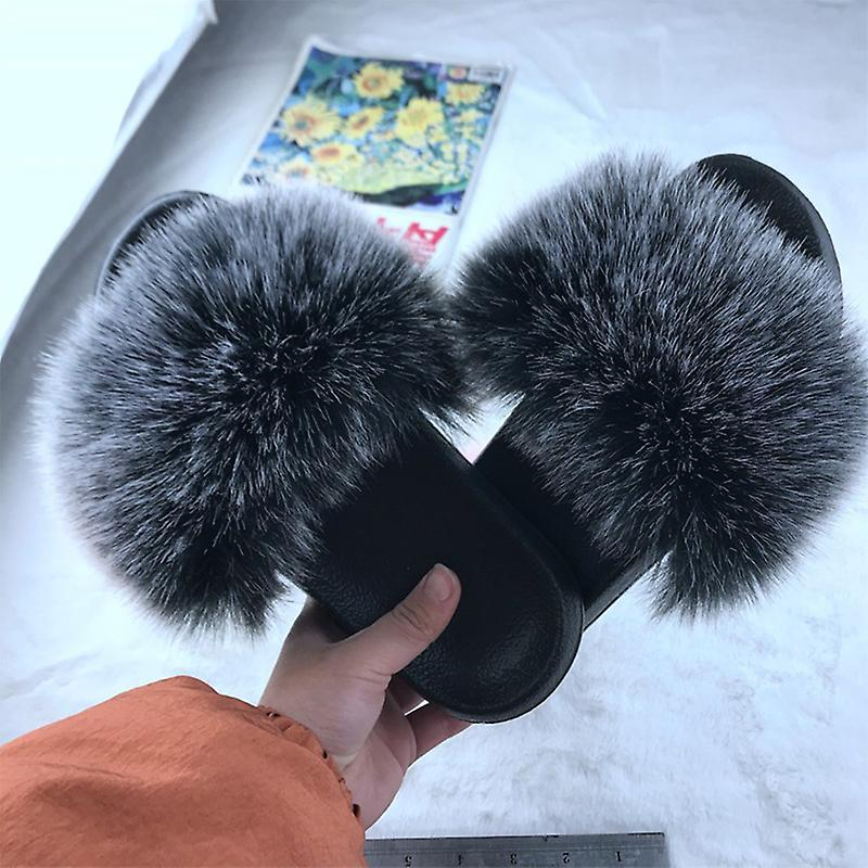 Harige pluizige slippers